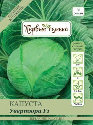 Капуста б/к Увертюра F1, 0.1 г (Лучшая цена)