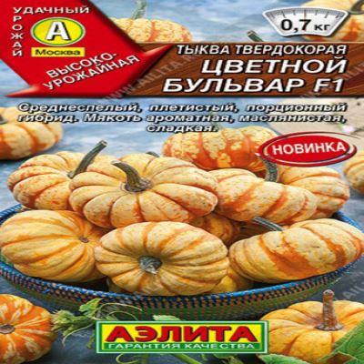 Тыква твердокорая Цветной бульвар F1, 5 шт семян (Лучшая цена)