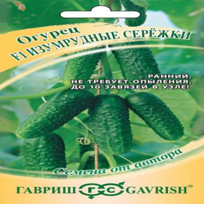 Огурец Изумрудные сережки F1, 10 шт семян (Лучшая цена)